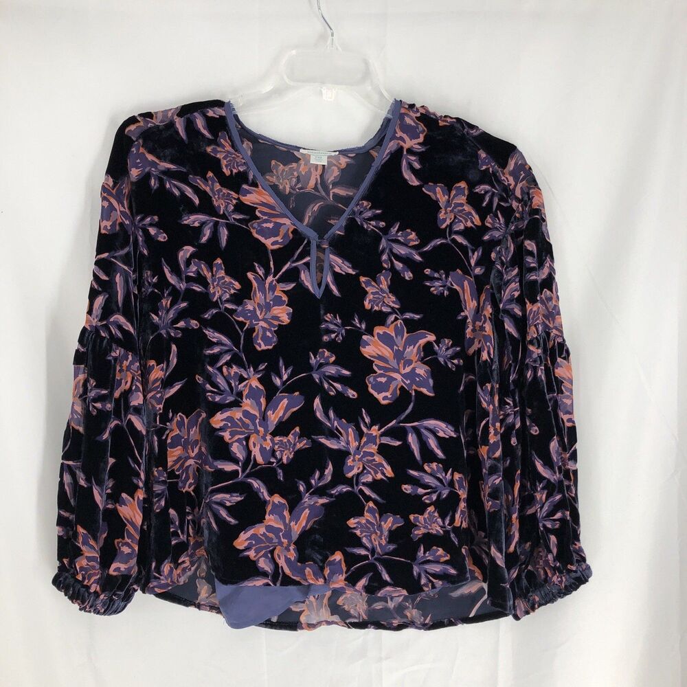 Sundance Velvet Burnout Top Size PXS Floral